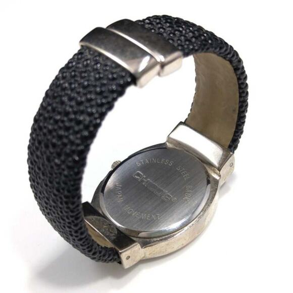 Chico's Cuff Watch, Red Silver Face, 6 Inches, Second Hand - Picture 5 of 12